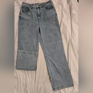 Classic Blue Straight Leg Women's Jeans